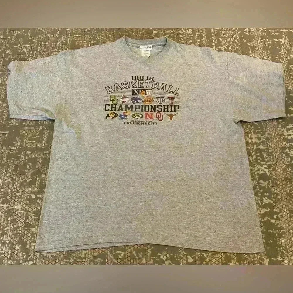2007 Big 12 Championship Tournament t shirt‎ Men’s size xxl color grey